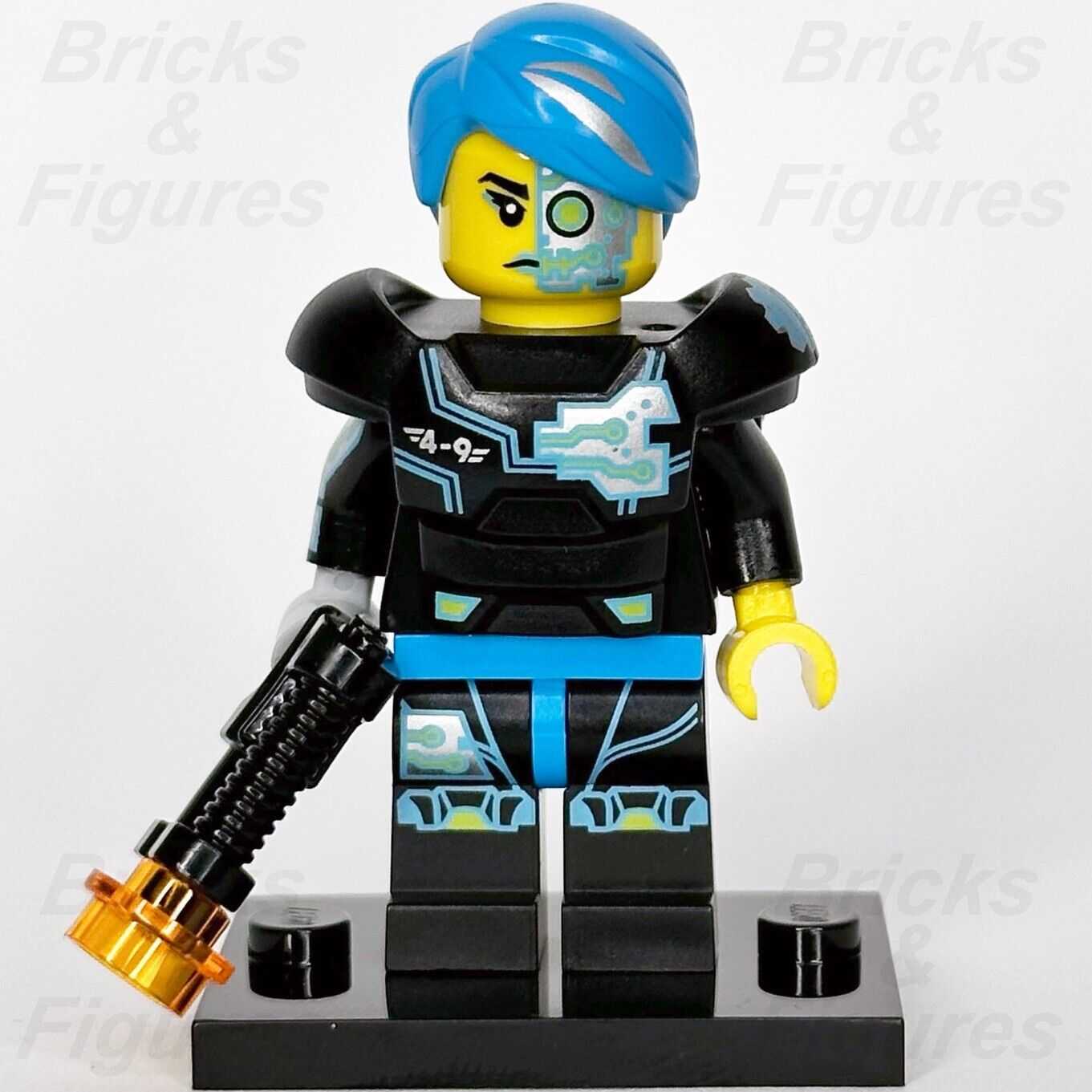 LEGO Cyborg Collectible Minifigures Series 16 71013 col16-3 col246 Blue Hair - Bricks & Figures