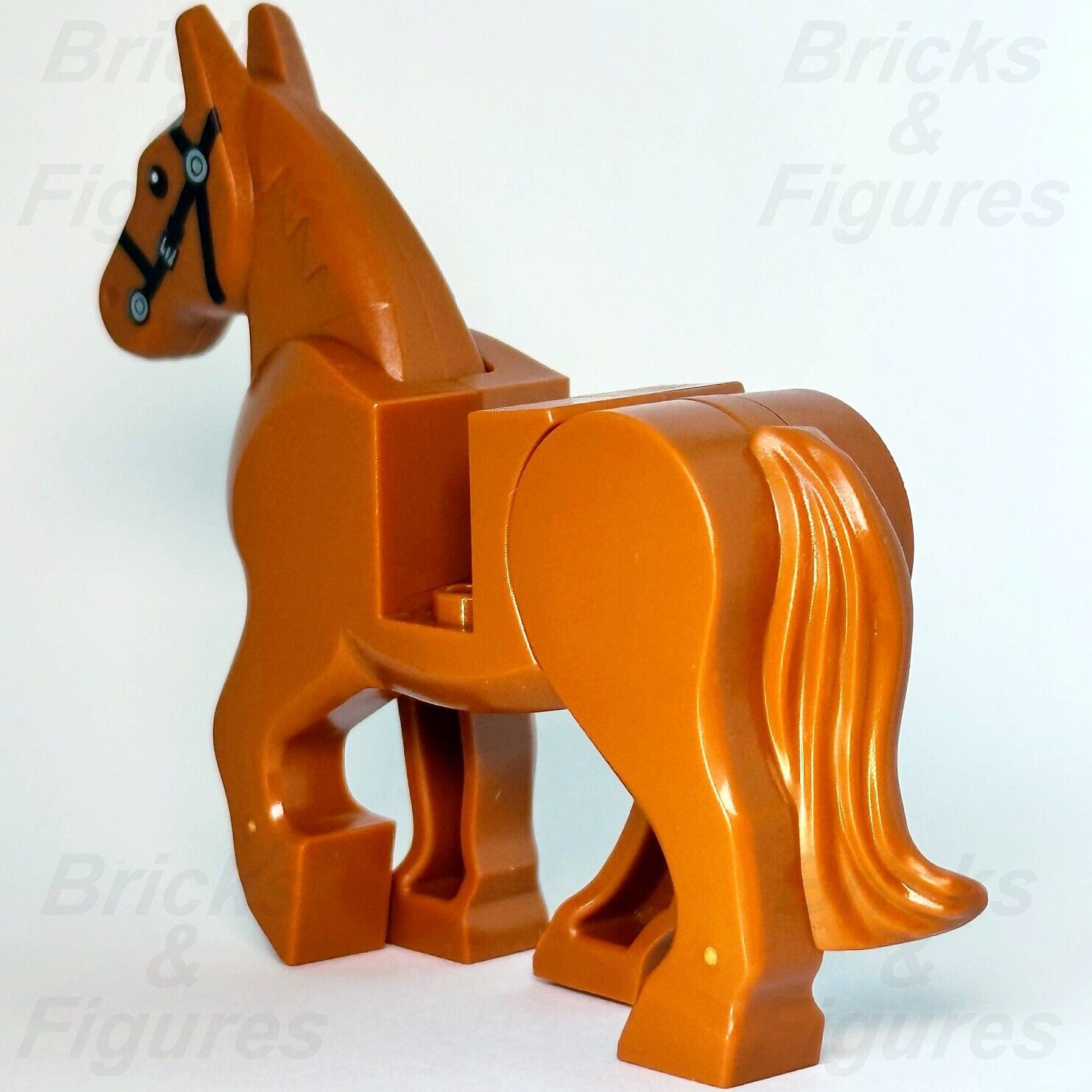 LEGO Horse Castle Lion Knights Dark Orange Animal Minifigure Part 10305 60327 - Bricks & Figures