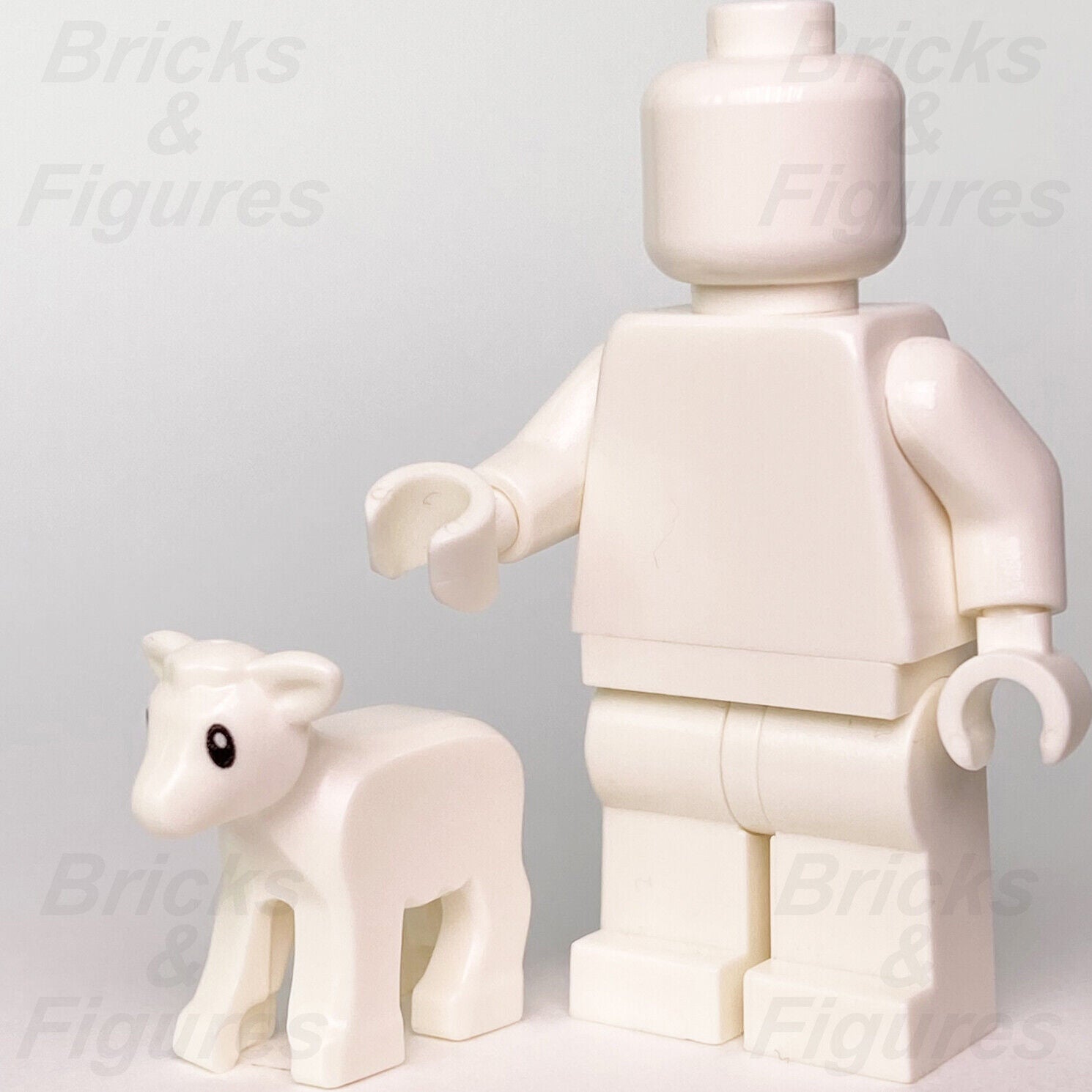 LEGO Lamb Baby Sheep White City Town Farm Animal Part Minifigure 60346 Genuine - Bricks & Figures