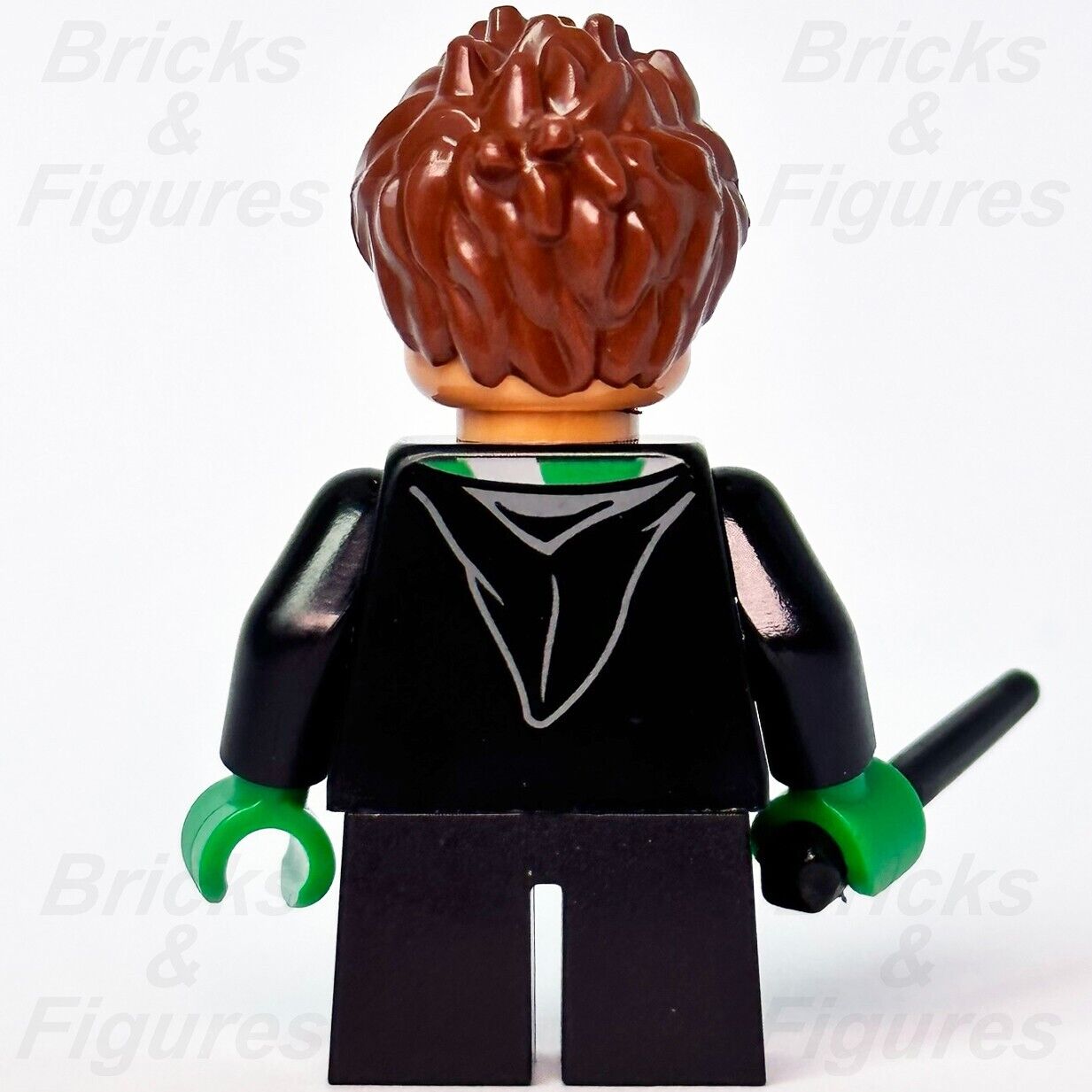 LEGO Slytherin Student Harry Potter Minifigure Hogwarts Wizard Brown Hair 76399 - Bricks & Figures