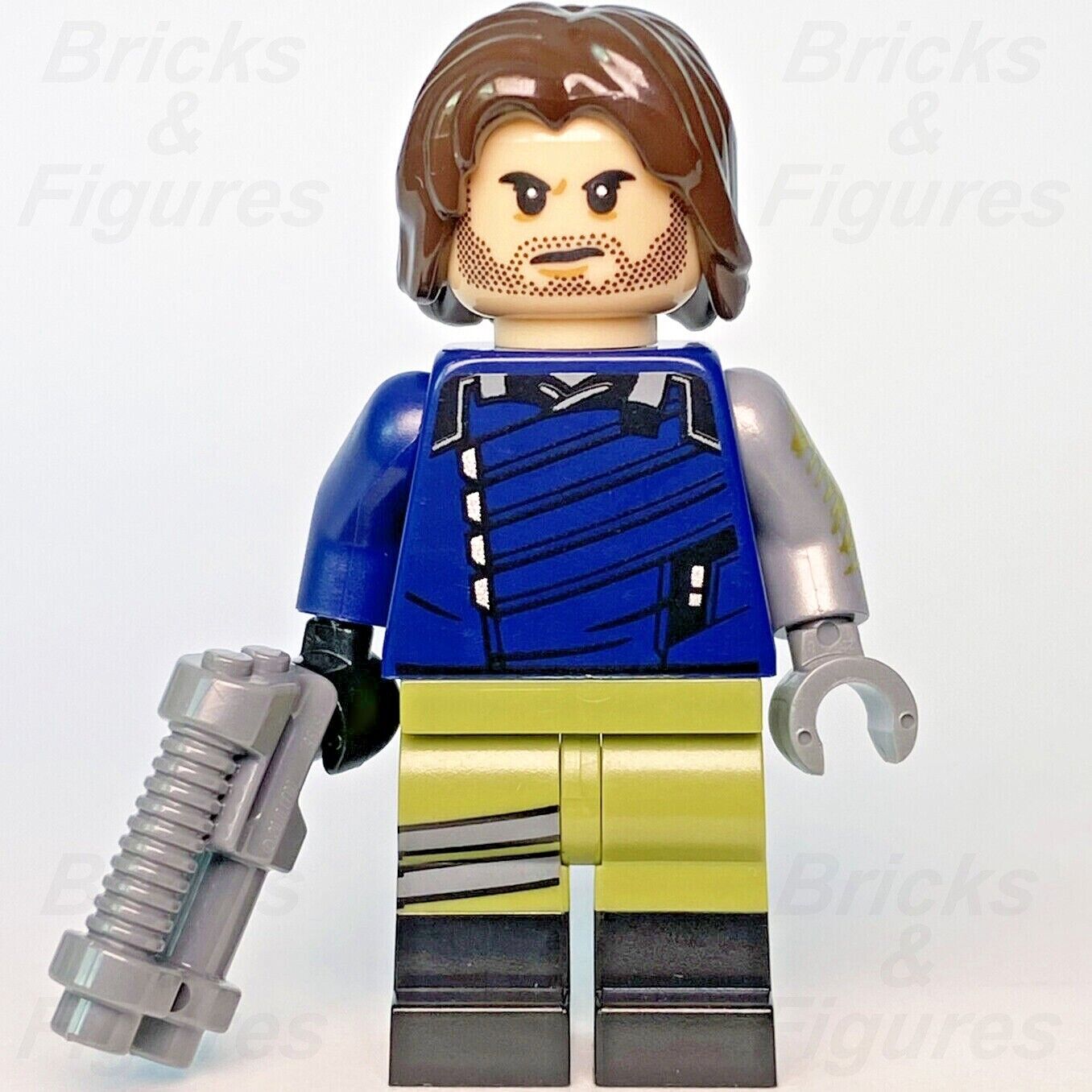 Marvel Super Heroes LEGO Bucky Barnes White Wolf Minifigure 5005256 col337 - Bricks & Figures