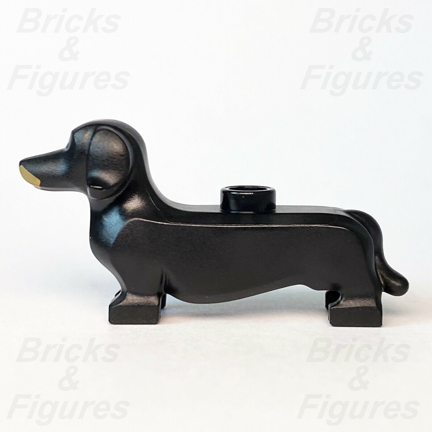 New City Town LEGO Black Dachshund Sausage Dog Animal Build A Minifigu