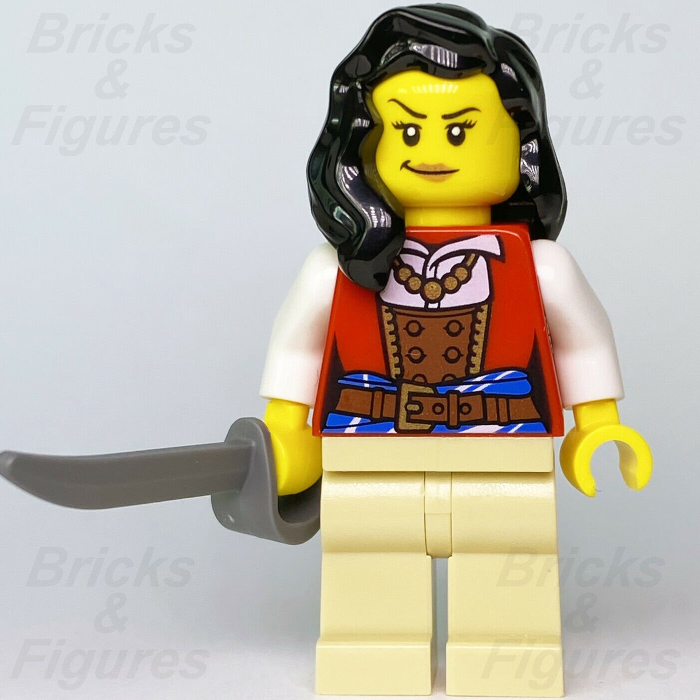New Ideas LEGO Lady Anchor Pirates Minifigure with Sword from set 2132