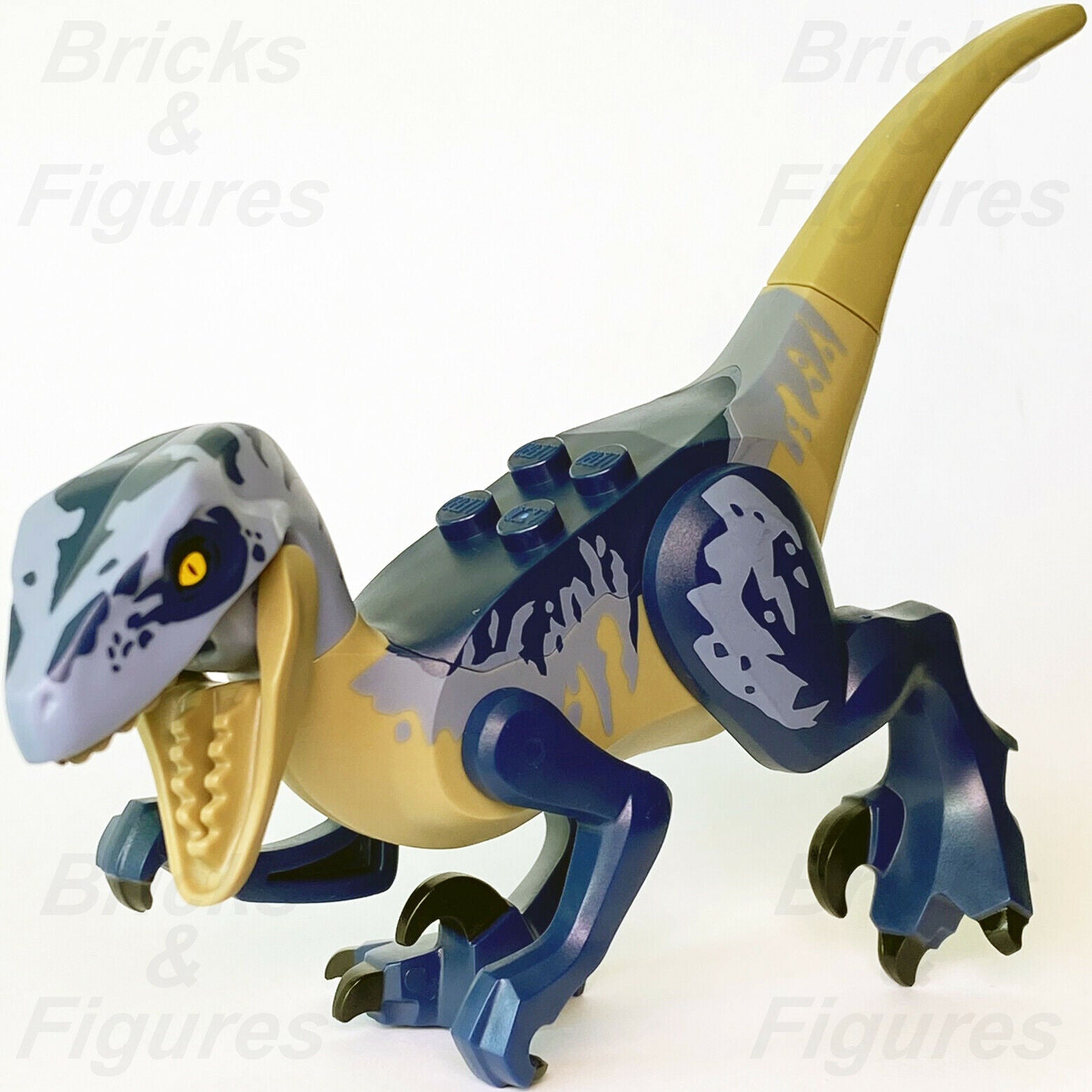 New Jurassic World LEGO® Baby Raptor Orange Dark Green Markings Dinosa