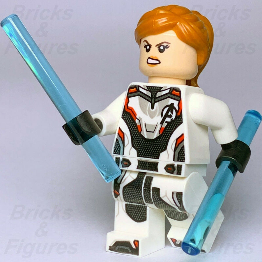 New Marvel Super Heroes LEGO Black Widow Avengers Suit Minifigure 76126 Endgame - Bricks & Figures