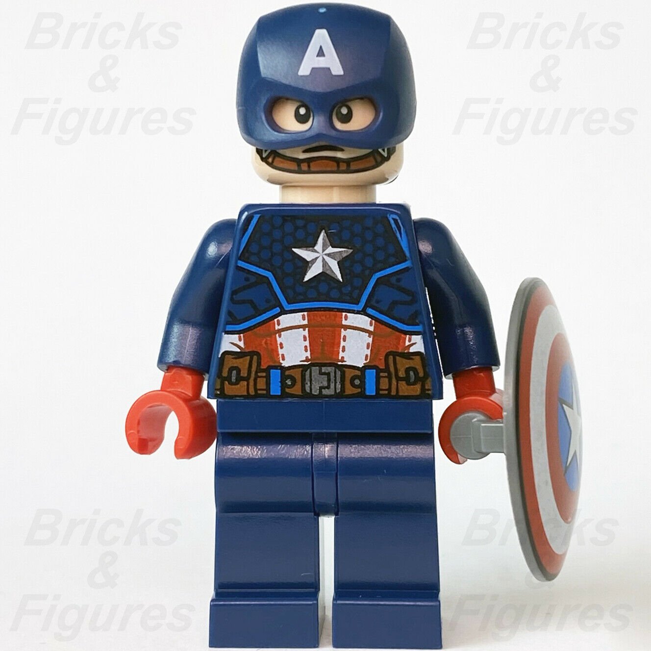 New Marvel Super Heroes LEGO Captain America Avengers Suit Minifigure 76168 - Bricks & Figures