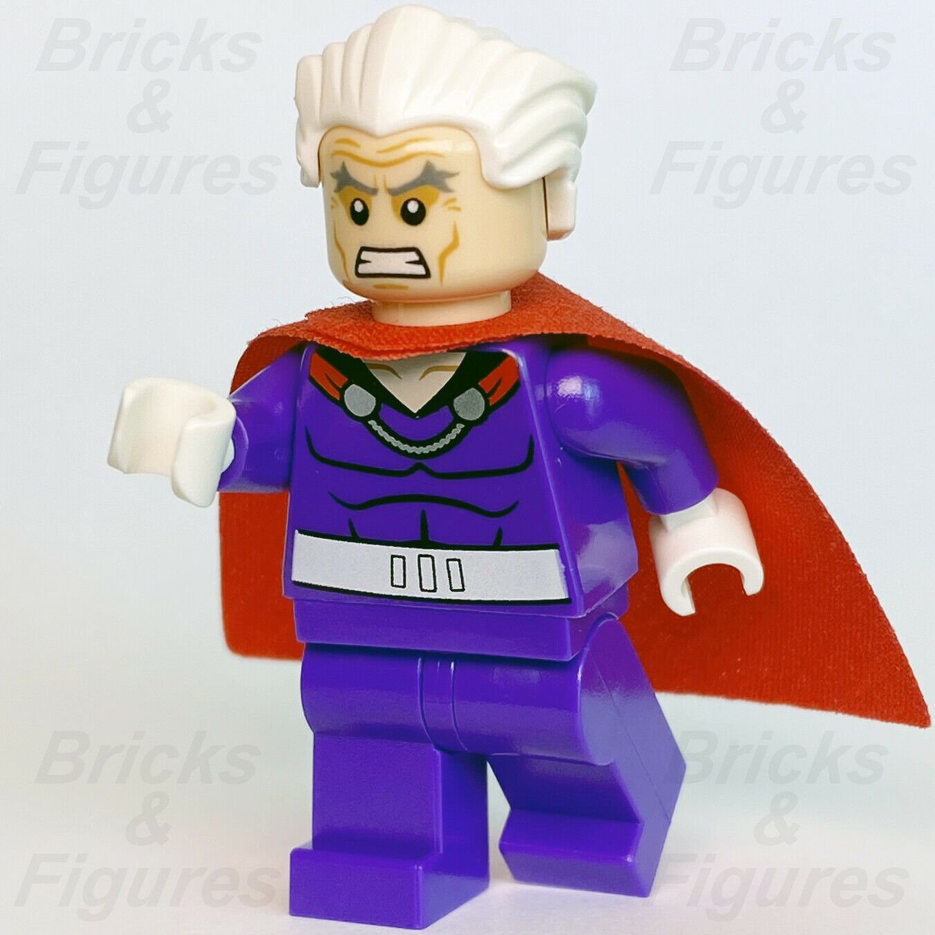 New Marvel Super Heroes LEGO Magneto Erik Lensherr X-Men Minifigure 76022 sh119 - Bricks & Figures