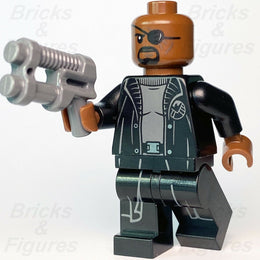 New Marvel Super Heroes LEGO Nick Fury Avengers Minifigure 76153 76184 sh585b - Bricks & Figures