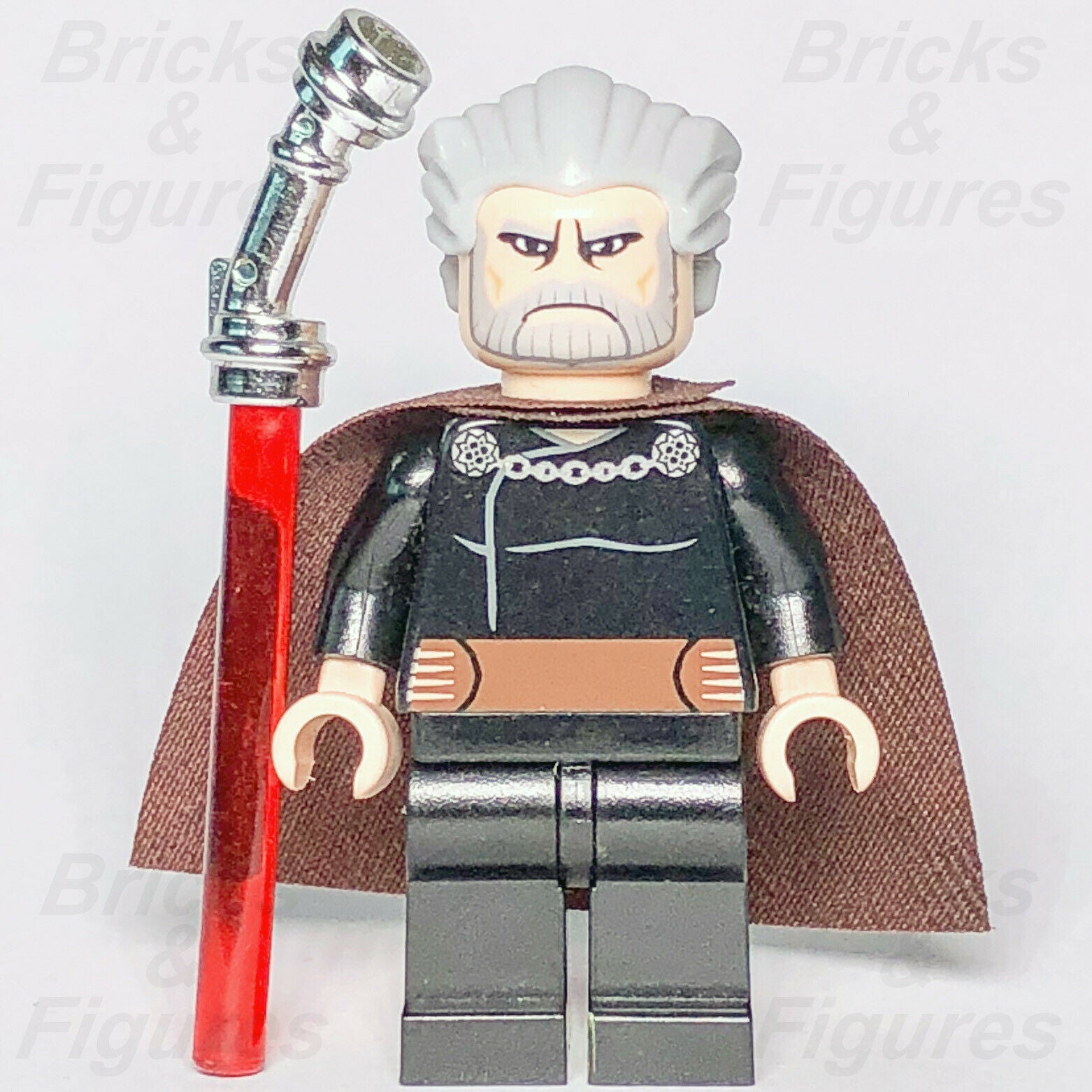 New Star Wars LEGO Count Dooku Sith Lord The Clone Wars Minifigure 7752 9515 - Bricks & Figures