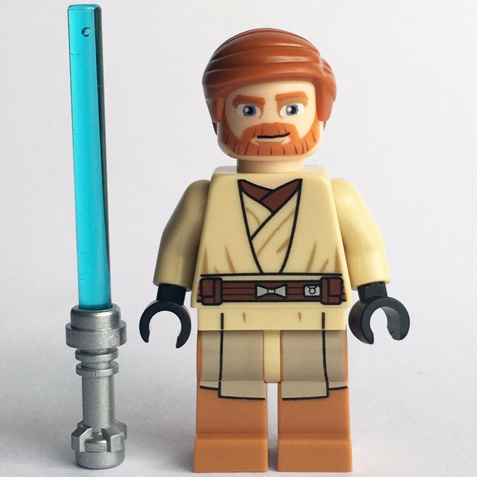 New Star Wars LEGO Obi-wan Kenobi Jedi Master Clone Wars Minifigure 75012 - Bricks & Figures