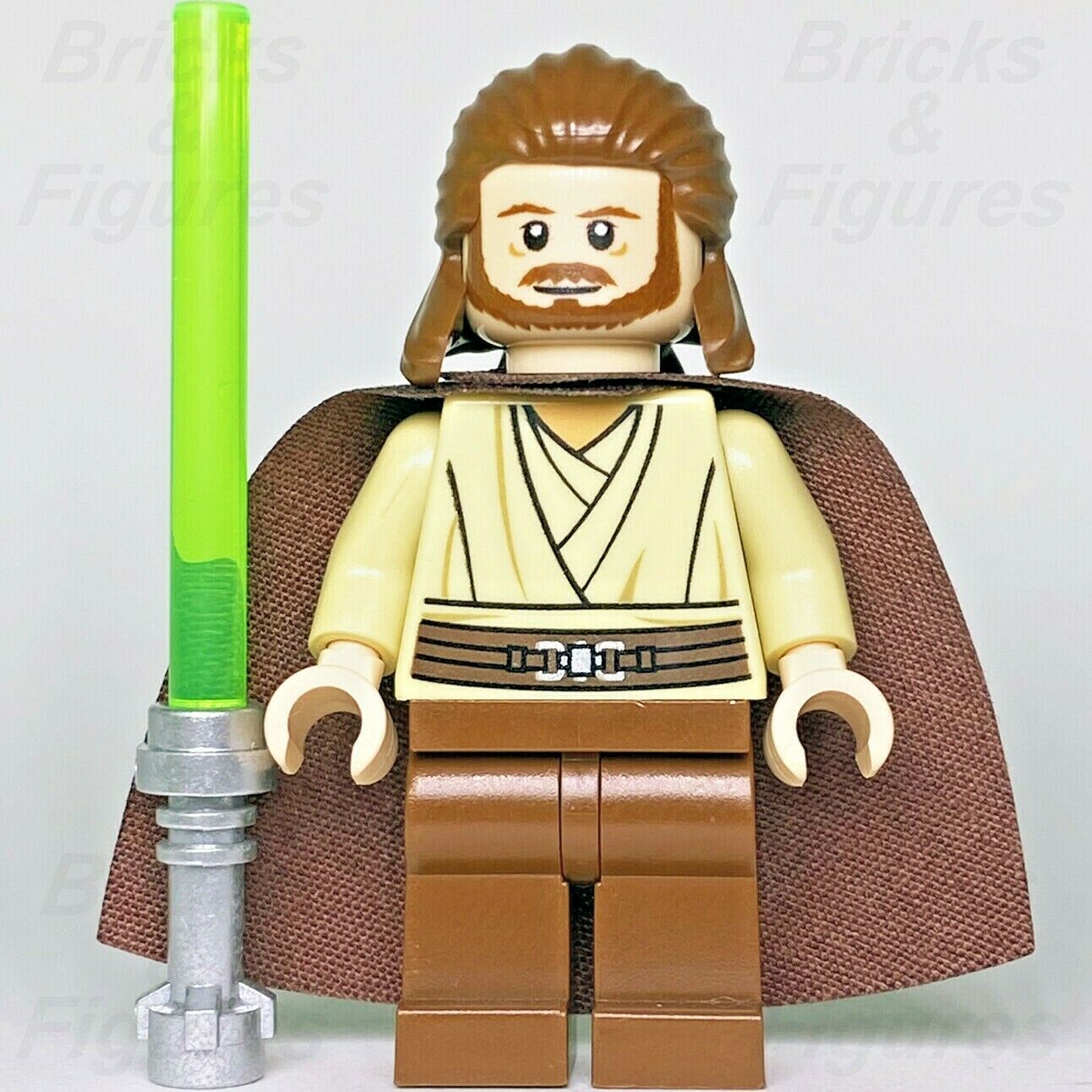 New Star Wars LEGO Qui-Gon Jinn Breathing Apparatus Jedi Master Minifigure 9499 - Bricks & Figures