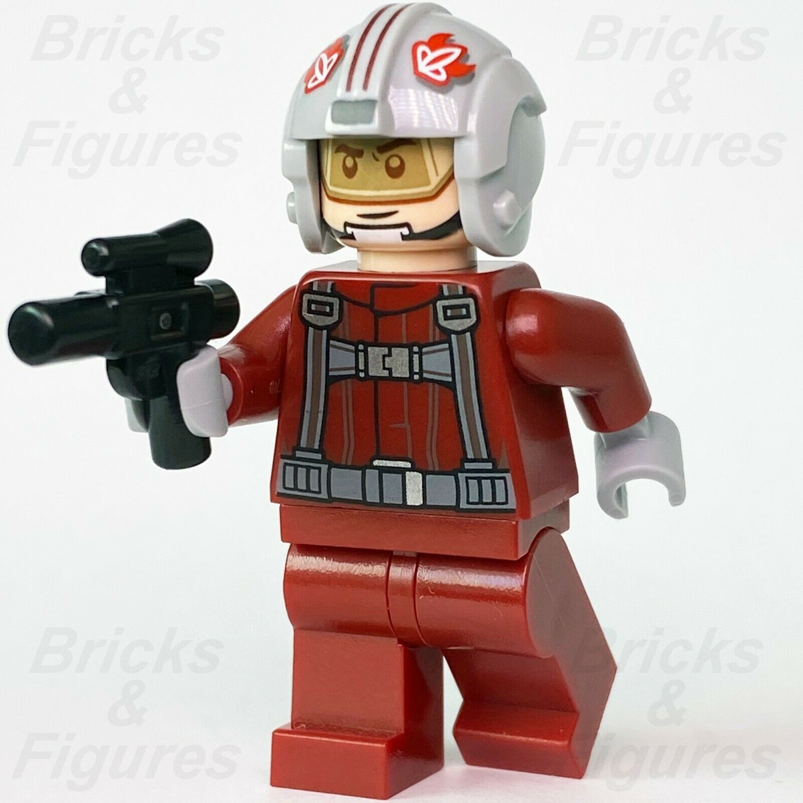 New Star Wars LEGO T-16 Skyhopper Pilot with Blaster & Helmet Minifigure 75265 - Bricks & Figures