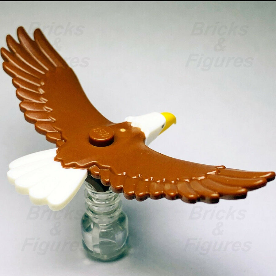 New Town City Recreation LEGO Bald Eagle Bird Animal from set 60202 Genuine - Bricks & Figures