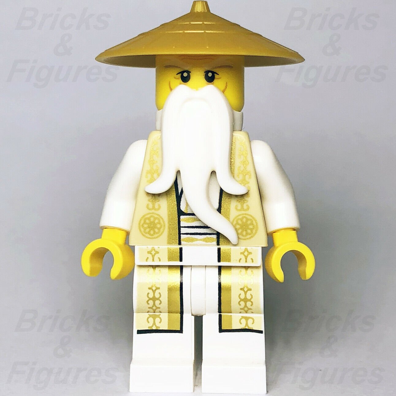 Ninjago LEGO Sensei Wu Gold & Tan Robe Ninja Possession Minifigure 70751 njo168 - Bricks & Figures