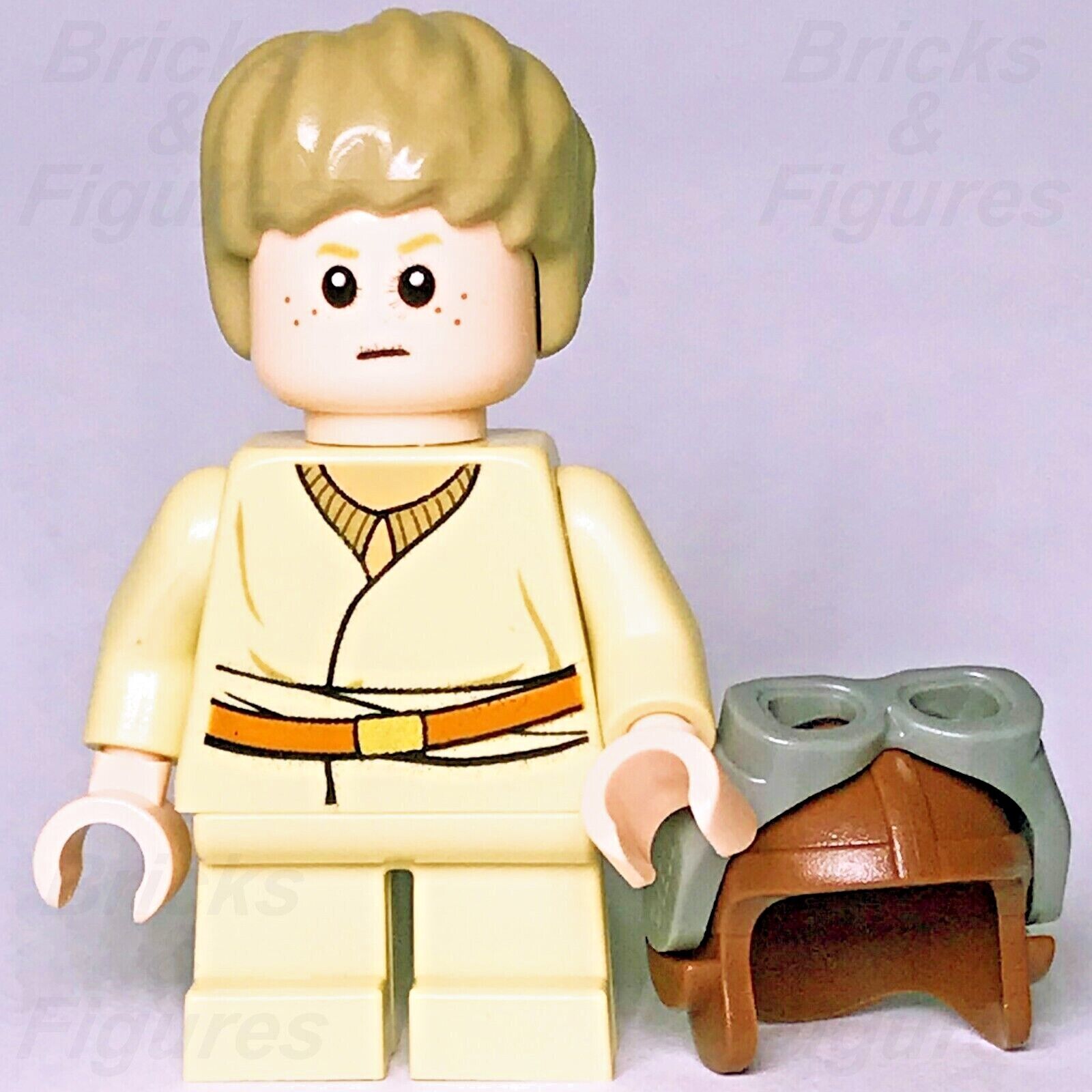 Star Wars LEGO Anakin Skywalker Young Starfighter Pilot Minifigure 7877 sw0349 - Bricks & Figures