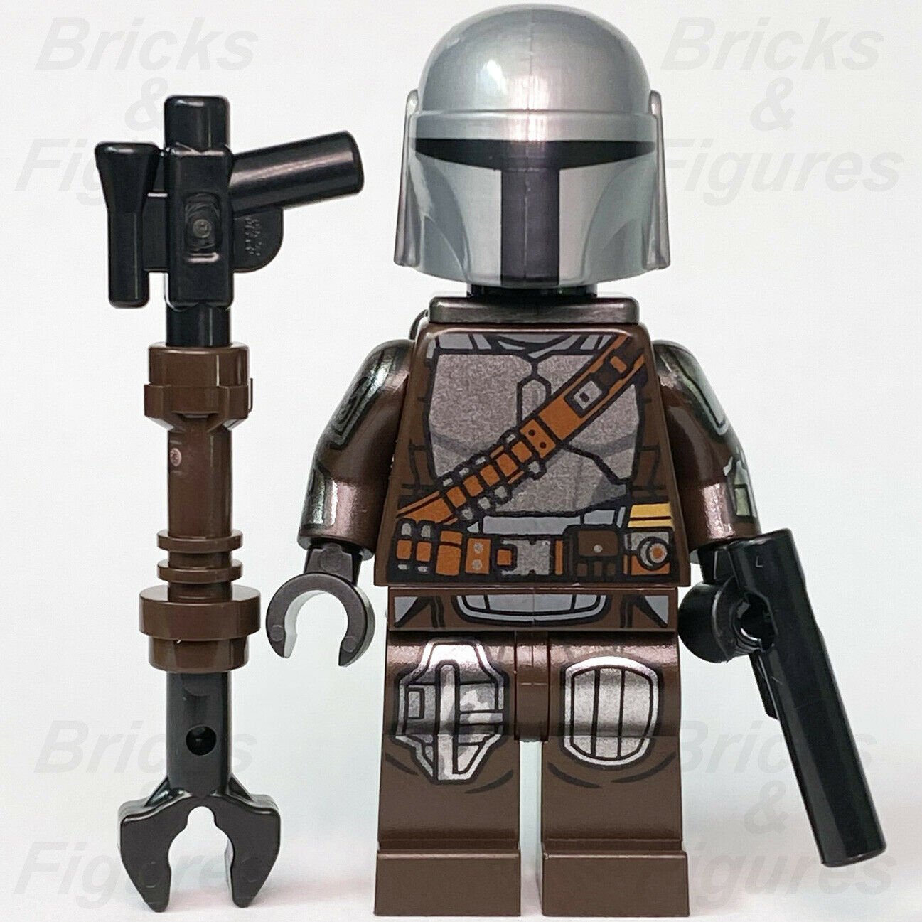 LEGO Star Wars The Mandalorian (Din Djarin/Mando) Minifigure - with Silver  Beskar Armor and Cape